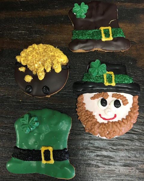 St. Patrick's Day Large Assorted Decorated Cookies