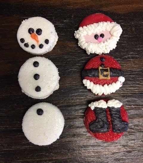 Oreo Cookie Snowman and Oreo Cookie Santa
