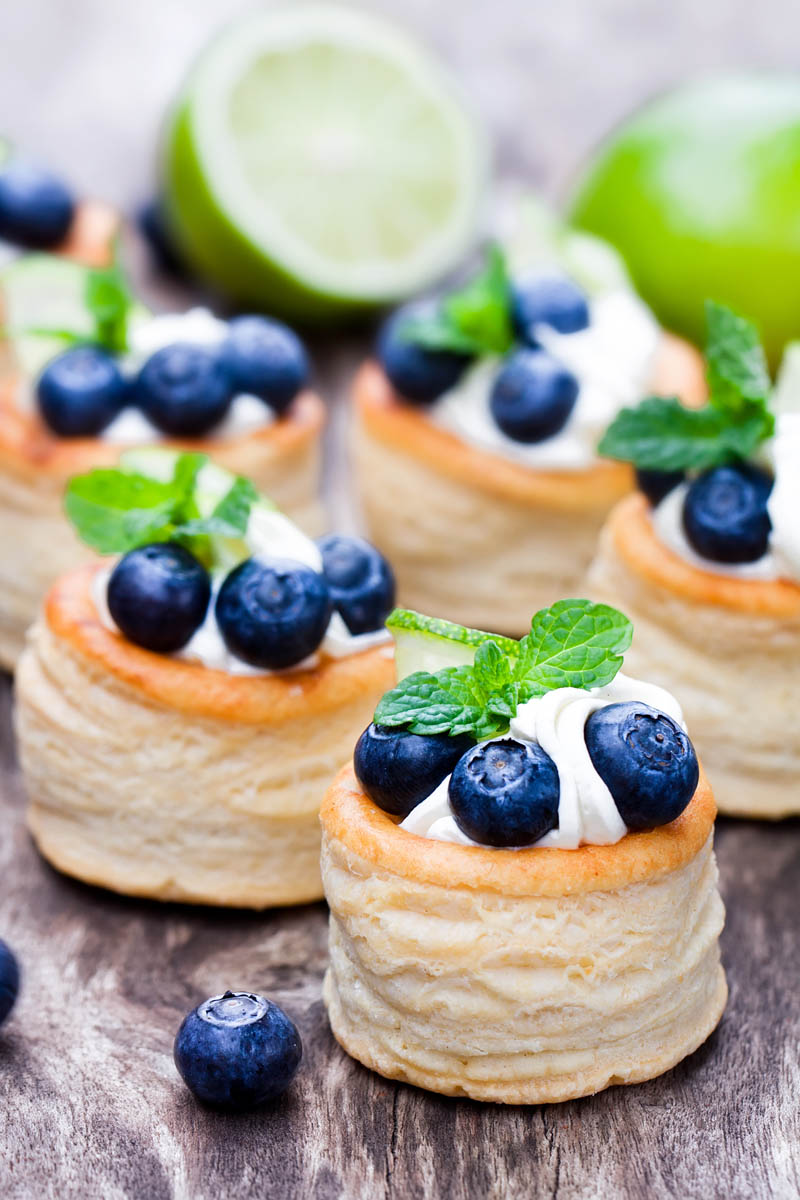 Make your own Blueberry Dessert Tarts using Fresh Blueberries!